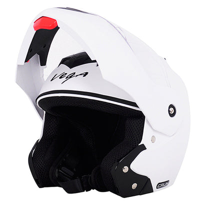 Vega Crux White Helmet - bikerkart.com