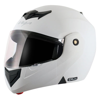 Vega Crux White Helmet - bikerkart.com