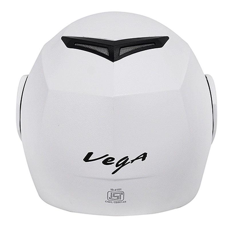 Vega Crux White Helmet - bikerkart.com