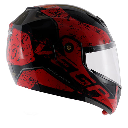 Vega Crux Dx Victor Black Red Helmet - bikerkart.com