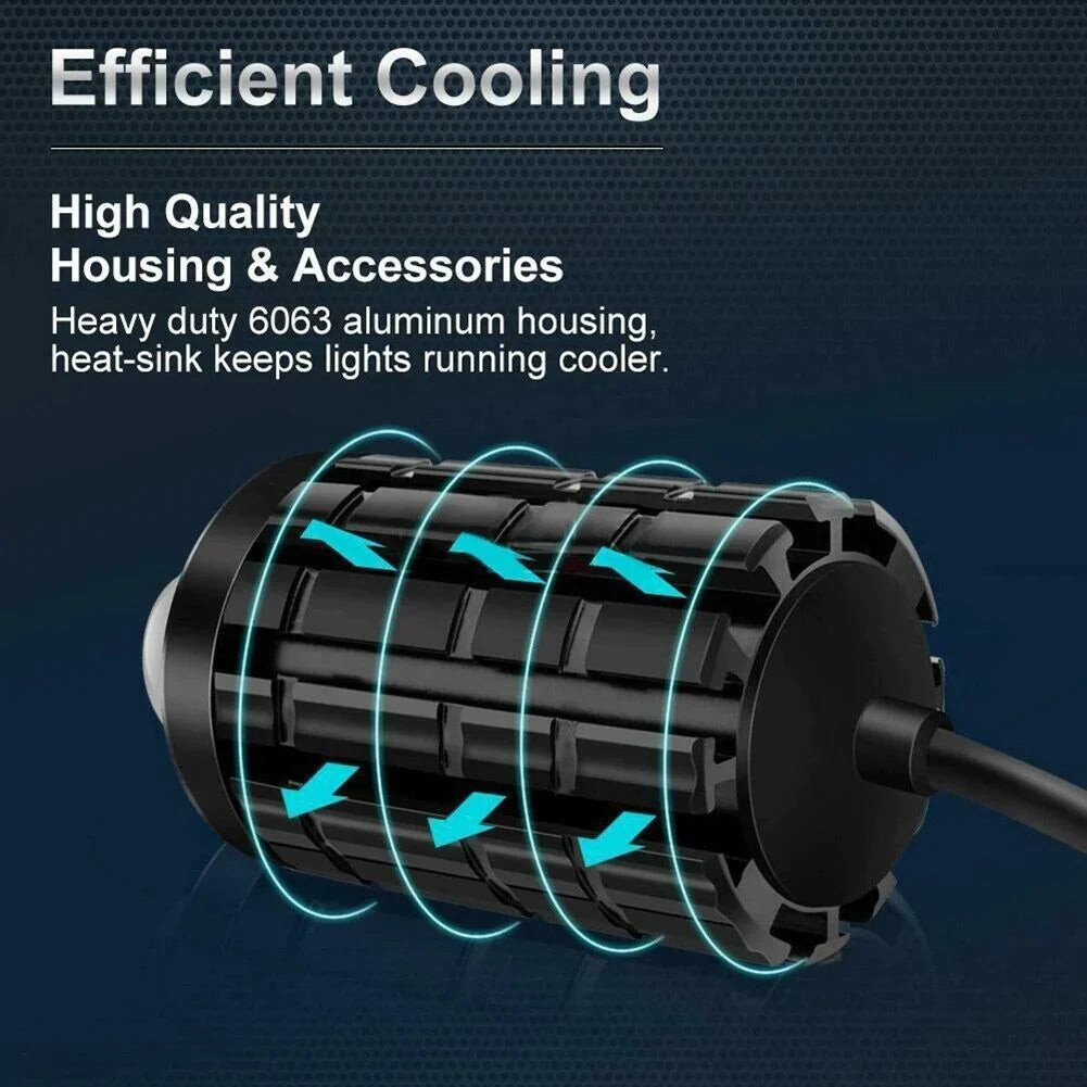 Spotlight Foglight 1Pcs LED Motorcycle Fog Light Driving Spot Lamp Yellow/White (8V-80V,30 Watt)