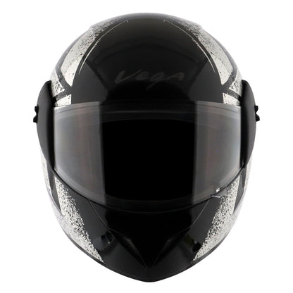 Vega Cliff Adventure Black Silver Helmet - bikerkart.com