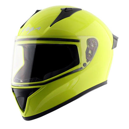 Vega Bolt Neon Yellow Helmet - bikerkart.com