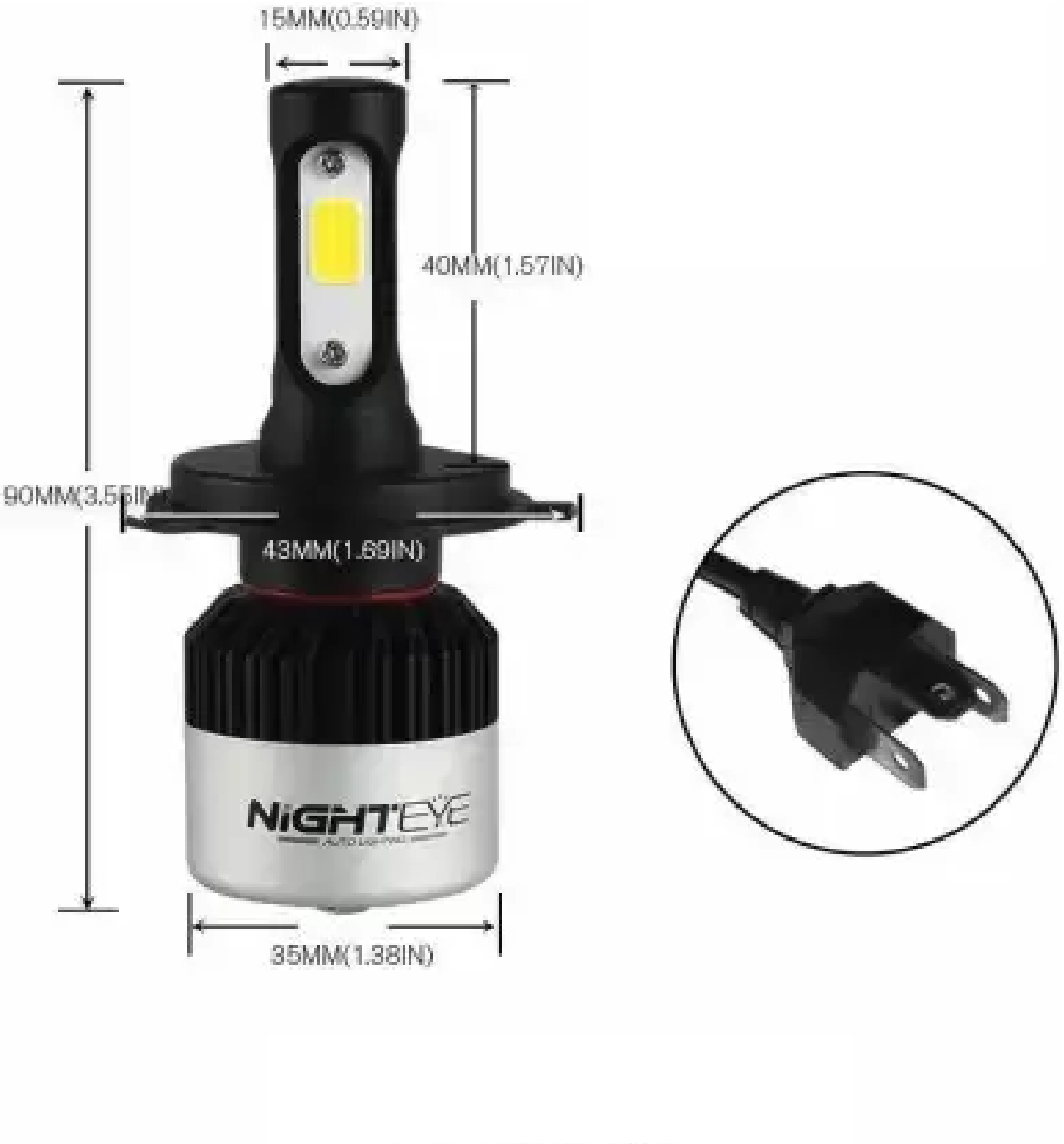 Buy NIGHTEYE LED Headlight Bulb for Car and Bike Online INDIA Rs 899/